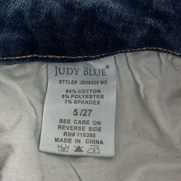 Judy Blue Rainbow Embroidered Straight Leg Jeans - Picture 9 of 9